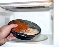 Microwave Meal Stock Photo