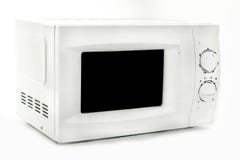 Microwave oven close up on white background.Kitchen equipment royalty free stock image Microwave oven close up on white background.Kitchen equipment royalty free stock image
