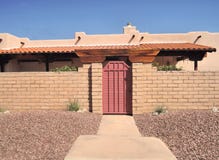 Mid-Century Modern Gate Leading To Sante Fe Home