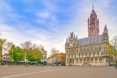 Middelbourg, ville aux Pays-Bas photo libre de droits Middelbourg, ville aux Pays-Bas photo libre de droits