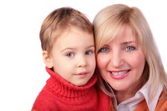 Middleaged Woman With Kid 3 Royalty Free Stock Photos