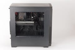 Midi tower computer case with transparent acryl side Stock Images Midi tower computer case with transparent acryl side Stock Images