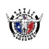 Miejscowego Teksas longhornu emblemata logo royalty ilustracja Miejscowego Teksas longhornu emblemata logo royalty ilustracja