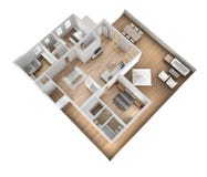 Mieszkanie płaski odgórny widok, meble i wystroje, plan, przekroju poprzecznego wewnętrzny projekt, architekta projektanta pojęci ilustracji Mieszkanie płaski odgórny widok, meble i wystroje, plan, przekroju poprzecznego wewnętrzny projekt, architekta projektanta pojęci ilustracji