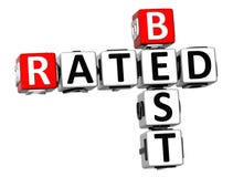 migliori parole incrociate stimate 3D illustrazione di stock migliori parole incrociate stimate 3D illustrazione di stock