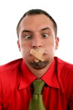 Mijn lippen worden verzegeld stock foto's Mijn lippen worden verzegeld stock foto's