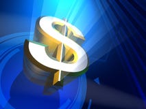 Mijnheer 3D Dollar geeft terug vector illustratie Mijnheer 3D Dollar geeft terug vector illustratie