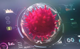 Mikrobiologia przyszłość Futurystyczny pojęcie nauka wirusy i bakterie ilustracji Mikrobiologia przyszłość Futurystyczny pojęcie nauka wirusy i bakterie ilustracji