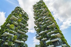 MILAN, ITALY - MAY 28, 2017: Bosco Verticale Vertical Forest l