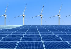Milieuvriendelijke en vernieuwbare energie royalty-vrije stock foto Milieuvriendelijke en vernieuwbare energie royalty-vrije stock foto