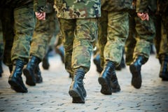 Militairen stock fotografie Militairen stock fotografie