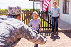 Military family reunion royalty free stock photos Military family reunion royalty free stock photos