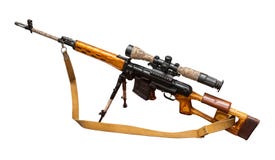 Military Sniper Rifle Royalty Free Stock Photos