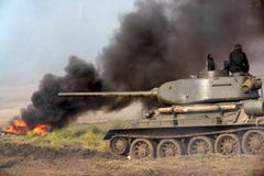 Military tank, old type, WWII stock images Military tank, old type, WWII stock images