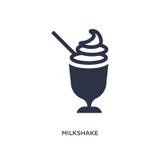 Milkshake ikona na białym tle Prosta element ilustracja od lata pojęcia ilustracja wektor Milkshake ikona na białym tle Prosta element ilustracja od lata pojęcia ilustracja wektor