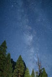 Milky Way Galaxy from the Yosemite Valley Royalty Free Stock Photo Milky Way Galaxy from the Yosemite Valley Royalty Free Stock Photo