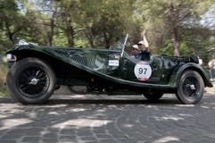 Mille Miglia, het beroemde ras voor retro auto's Stock Foto Mille Miglia, het beroemde ras voor retro auto's Stock Foto