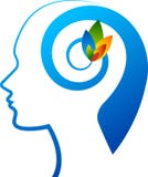 Mind flower logo stock illustration Mind flower logo stock illustration