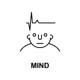 mind on head icon. Element of human mind icon for mobile concept and web apps. Thin line mind on head icon can be used for web and stock illustration mind on head icon. Element of human mind icon for mobile concept and web apps. Thin line mind on head icon can be used for web and stock illustration