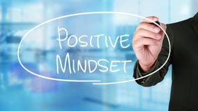 Mindset positivo, concetto motivazionale di citazioni di parole immagini stock libere da diritti Mindset positivo, concetto motivazionale di citazioni di parole immagini stock libere da diritti