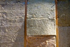 Mineral wool house insulation stock image Mineral wool house insulation stock image