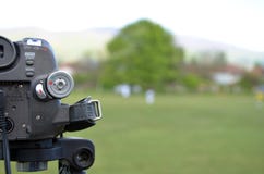 Mini Dv Camera Recording Soccer Match Royalty Free Stock Photos Mini Dv Camera Recording Soccer Match Royalty Free Stock Photos
