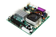 Mini-ITX Motherboard Royalty Free Stock Photography Mini-ITX Motherboard Royalty Free Stock Photography