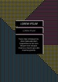 Minimal neon colorful geometric shapes abstract on dark gray background royalty free illustration Minimal neon colorful geometric shapes abstract on dark gray background royalty free illustration