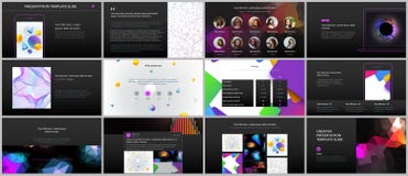Minimal presentations, portfolio templates with vibrant geometric backgrounds made simple shapes in hipster style stock illustration Minimal presentations, portfolio templates with vibrant geometric backgrounds made simple shapes in hipster style stock illustration