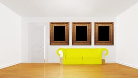 Minimalist Living Room Royalty Free Stock Image