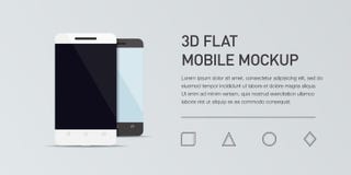 Minimalistic flat illustration of mobile phone. Mockup generic smartphone. vector illustration Minimalistic flat illustration of mobile phone. Mockup generic smartphone. vector illustration