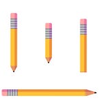 Minimalistyczny Ołówkowy ikona wektoru set ilustracji Minimalistyczny Ołówkowy ikona wektoru set ilustracji