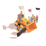 Mining Protest Meeting Composition Stock Photography Mining Protest Meeting Composition Stock Photography