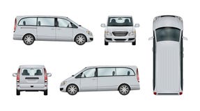 Minivan vector template stock illustration Minivan vector template stock illustration