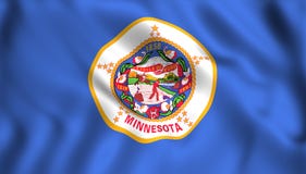 Minnesota-Flagge US-Staats-Symbol stock abbildung Minnesota-Flagge US-Staats-Symbol stock abbildung