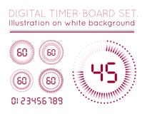 Minuterie de compte à rebours de Digital illustration de vecteur Minuterie de compte à rebours de Digital illustration de vecteur