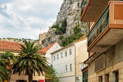 Mirabellavesting Omis Kroatië stock afbeeldingen Mirabellavesting Omis Kroatië stock afbeeldingen