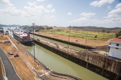 Miraflores Locks, Panama Canal stock image Miraflores Locks, Panama Canal stock image
