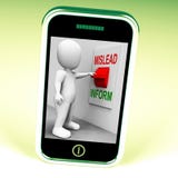 Mislead Inform Switch Shows Misleading Or Informative Advice royalty free illustration Mislead Inform Switch Shows Misleading Or Informative Advice royalty free illustration