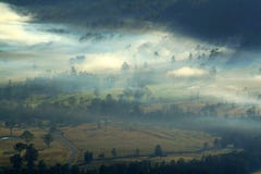 Misty Valley Royalty Free Stock Photos