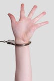 Mit Handschellen gefesselt Mit Handschellen gefesselt