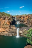 Mitchell Falls Mitchell River, Kimberley arkivbilder Mitchell Falls Mitchell River, Kimberley arkivbilder