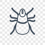 Mite concept vector linear icon isolated on transparent background, Mite concept transparency logo in outline style stock illustration Mite concept vector linear icon isolated on transparent background, Mite concept transparency logo in outline style stock illustration