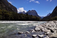 Mitre Peak in Fjorland royalty free stock images Mitre Peak in Fjorland royalty free stock images