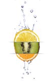 Mix From Lemon, Orange And Kiwi Royalty Free Stock Image Mix From Lemon, Orange And Kiwi Royalty Free Stock Image