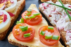 Mix of sandwiches stock photography Mix of sandwiches stock photography