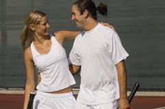 Mixed Doubles Partners stock photos Mixed Doubles Partners stock photos