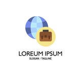 Międzynarodowy Biznesowy Biznesowy logo szablon p?aski kolor ilustracji Międzynarodowy Biznesowy Biznesowy logo szablon p?aski kolor ilustracji