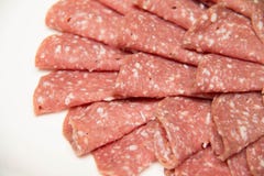 Mięsny coldcut tekstury zbliżenia tło zdjęcia stock Mięsny coldcut tekstury zbliżenia tło zdjęcia stock