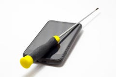 Mobiele telefoonreparatie stock afbeeldingen Mobiele telefoonreparatie stock afbeeldingen